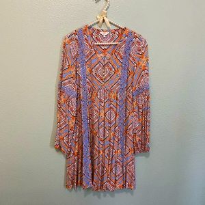 Crown & Ivy Multi color Rayon dress